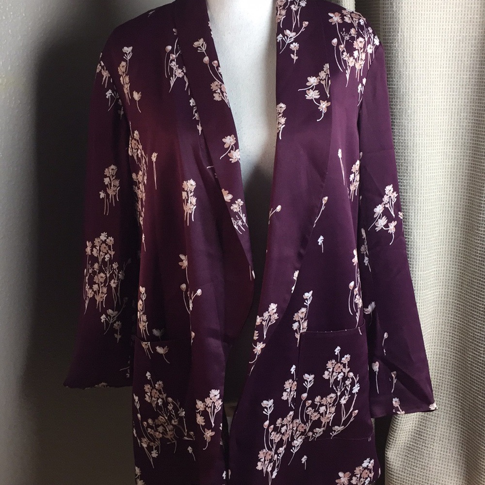 Ett Twa by tavi Anthropologie floral blazer
